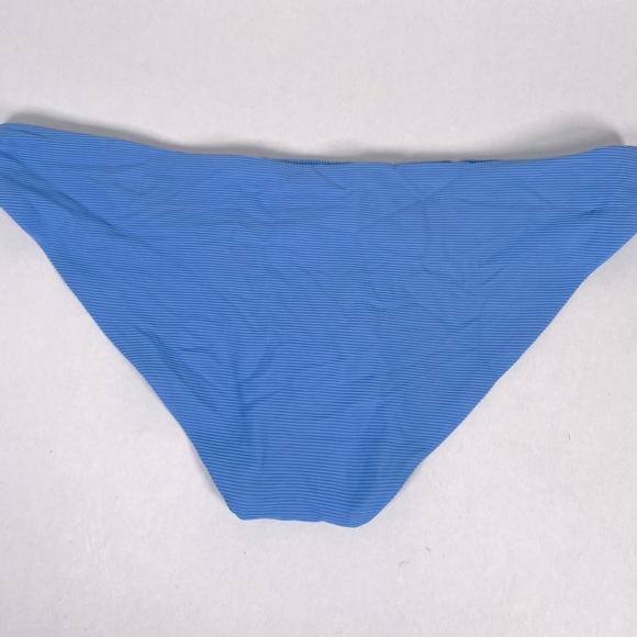 Becca Blue Ribbed Swim Bottoms Size Extra Large - Picture 3 of 4